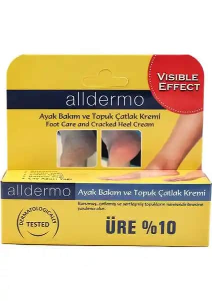 Alldermo Ayak Topuk Bakım Kremi: Nemlendirme ve Çatlak Giderici Etkili Ayak Bakım Ürünü