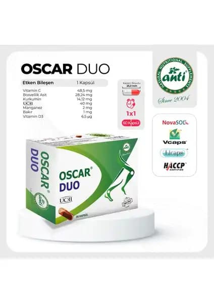 Anti Oscar Duo Uc2 Undenature Tip2 Eklem Sağlığını Güçlendiren Doğal Takviye Ürünü