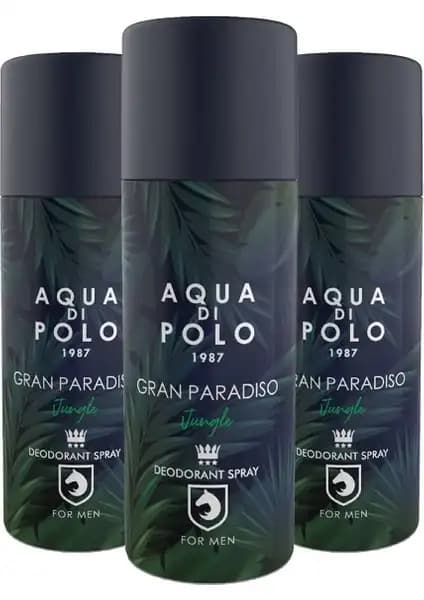 Aqua Di Polo 1987 Gran Paradiso Jungle Deodorant Doğal ve Odunsu Erkek Kokusu