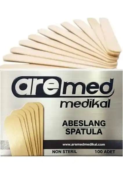 Aramed 200 Adet Abeslang Nonsteril Tahta Dil Basacağı Sağlık ve Hijyen Uygulamaları İçin