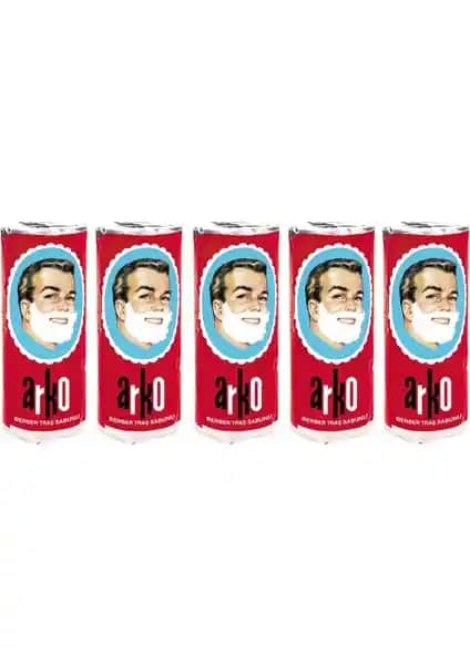 Arko Berber Tıraş Sabunu 75 ml 5'li Paket Erkekler İçin Pratik ve Güvenilir Bakım Ürünü