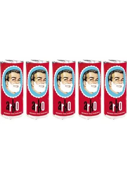 Arko Berber Tıraş Sabunu 75 ml 5'li Paket Erkekler İçin Pratik ve Güvenilir Bakım Ürünü