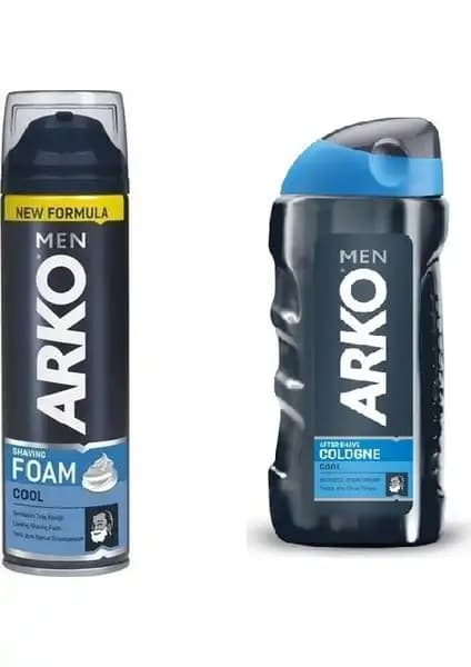 Arko Cool Tıraş Köpüğü ve Soğuk Tıraş Kolonyası Seti Günlük Bakım İçin Uygun