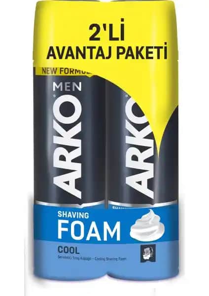 Arko Men Cool Tıraş Köpüğü 2'li Avantaj Paketi Erkek Bakımında Yeni Standart