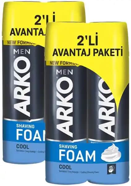 Arko Men Cool Tıraş Köpüğü 200 ml 4’lü Set ile Ferah ve Etkili Tıraş Deneyimi
