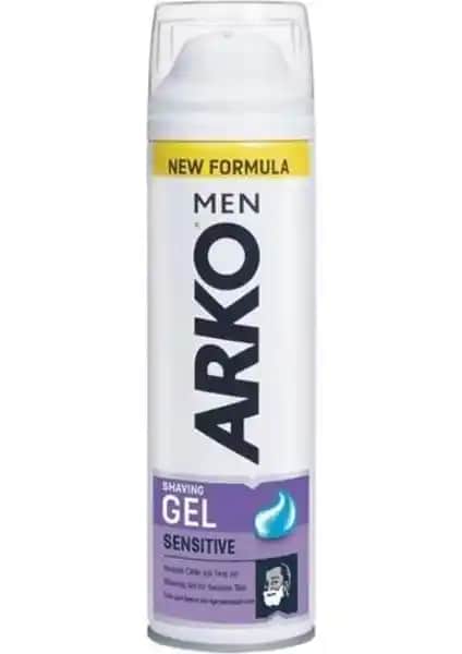 Arko Men Sensitive Tıraş Jeli 200ML Hassas Ciltler İçin Yumuşatıcı ve Rahatlatıcı Ürün