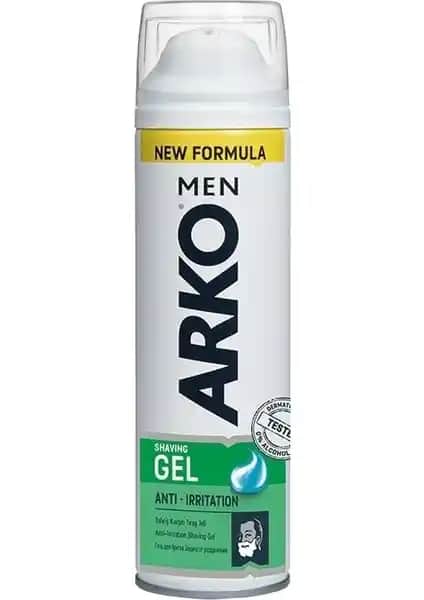 Arko Men Tıraş Jeli 200 ml Hassas Ciltler İçin Anti-Irritasyon Özelliğiyle Güvenilir Bakım