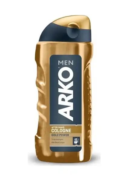 Arko Men Tıraş Kolonyası Gold Power 250ml Erkekler İçin Ferah ve Güçlü Koku
