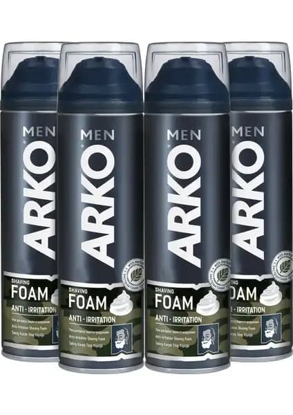 Arko Men Tıraş Köpüğü Anti İrritasyon ile Güvenli ve Konforlu Tıraş Deneyimi Sağlayın