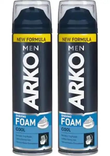 Arko Men Tıraş Köpüğü Cool 200 ml 2'li Paket Erkekler İçin Konforlu ve Yumuşak Tıraş Deneyimi