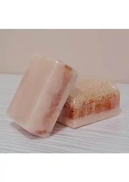 Aska El Yapımı Doğal Kabak Lifli Ballı Eşek Sütü Sabunu Cilt Temizliği ve Yenilenme İçin