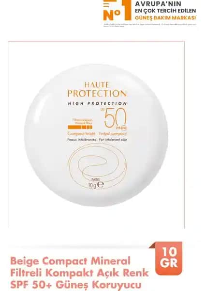 Avene Compact Sable Kapatıcı Krem: Yüksek SPF ile Doğal ve Koruyucu Makyaj Çözümü