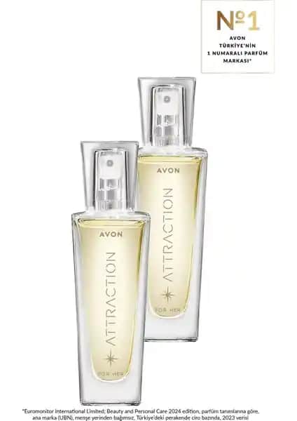 Avon Attraction Kadın Parfüm Edp 30 Ml Ikili Set Modern Çekici Koku Deneyimi