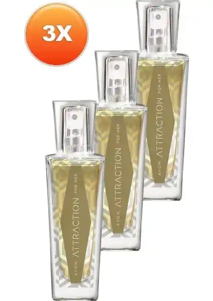 Avon Attraction Kadın Parfüm Edp 30 Ml Üçlü Seti ile Kendinizi Güçlendirin