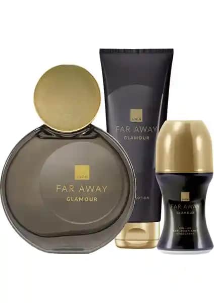 Avon Far Away Glamour Parfüm ve Bakım Paketi Kadınlar İçin Şık ve Kalıcı Koku Seti