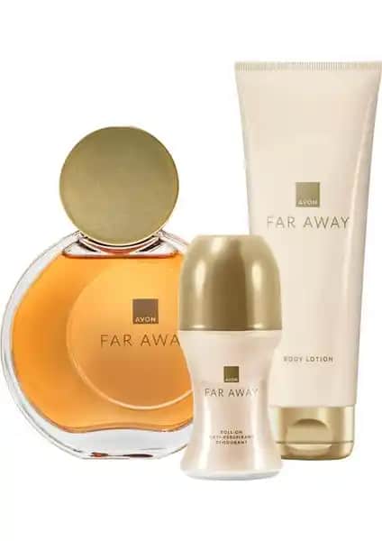 Avon Far Away Kadın Parfüm Seti: Egzotik Çiçekler ve Kalıcı Kokuyla Günlük Şıklık