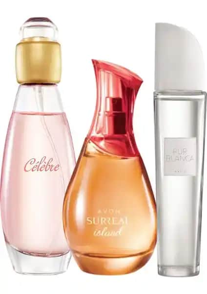 Avon Kadın Parfüm Seti Celebre Pur Blanca ve Surreal Island ile Koku Çeşitliliği