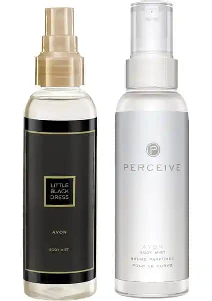 Avon Little Black Dress ve Perceive Kan Vücut Spreyi Paketi Kadınlar İçin Zarif ve Çekici Koku Seçeneği