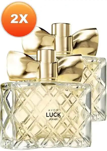 Avon Luck Kadın Parfüm Edp 50 Ml Ikili Set Zarif ve Çekici Meyveli Koku Deneyimi