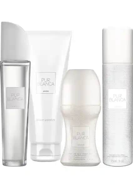 Avon Pur Blanca Edt 4'lü Kadın Parfüm Seti Zarif ve Günlük Kullanım İçin Uygun Parfüm Koleksiyonu