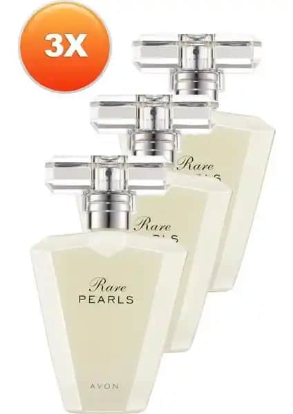 Avon Rare Pearls Kadın Parfüm Edp 50 Ml Üçlü Set: Zarafet ve Çekiciliğin Buluşması