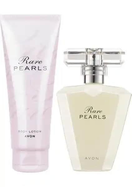 Avon Rare Pearls Kadın Parfüm ve Vücut Losyonu Paketi Kalıcı ve Hafif Kokusu ile Günlük Kullanım İçin Uygun