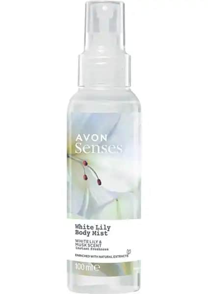 Avon Senses White Lily Beyaz Zambak Kokulu Vücut Spreyi Doğal ve Ferahlatıcı Bir Deneyim İçin