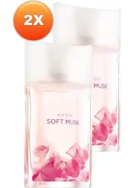 Avon Soft Musk Edt 50 ml çift paket kadın parfümü hafif ve ferah koku