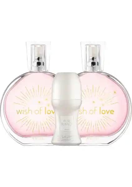 Avon Wish Of Love Kadın Parfüm Seti Hafif ve Ferah Kokularla Günlük ve Özel Anlar İçin Uygun