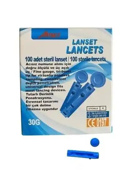 Ayset Steril Lanset 100'lü Kutu Güvenilir ve Pratik Tıbbi Numune Alma Çözümü