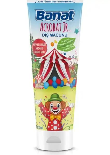 Banat Junior Çocuk Diş Macunu: Güvenli, Doğal İçerikli ve Tatlı Aromalı Çocuk Diş Bakım Ürünü