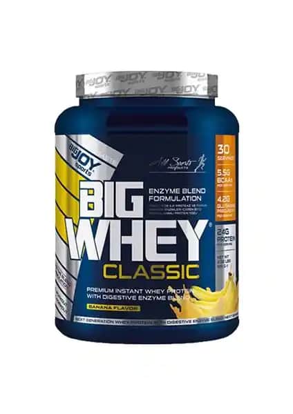 Bigjoy Sports Big Whey Classic Whey Protein Tozu Muz Aroması 990 gr Performans ve Kas Gelişimi İçin