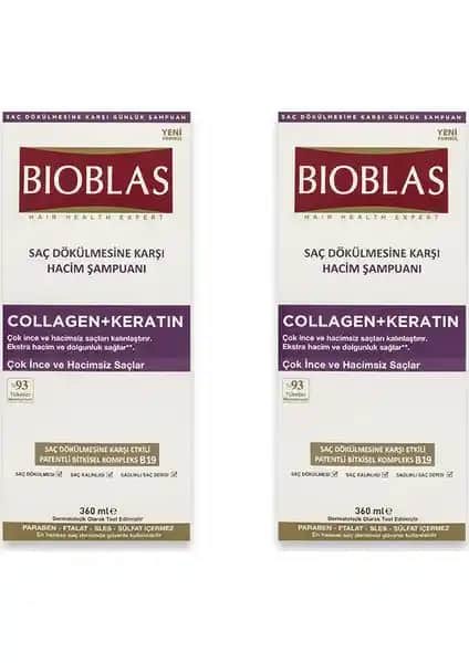 Bioblas Collagen Keratin Şampuanı: Saç Sağlığı ve Hacim Artırıcı Doğal Bakım Ürünü