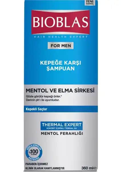 Bioblas Thermal Expert Erkekler İçin Kepeğe Karşı Doğal Saç Şampuanı 90 Karakter