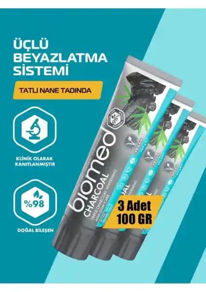 Biomed Charcoal Kömür Diş Macunu: Doğal Temizlik ve Parlaklık Sunan Sağlıklı Alternatif