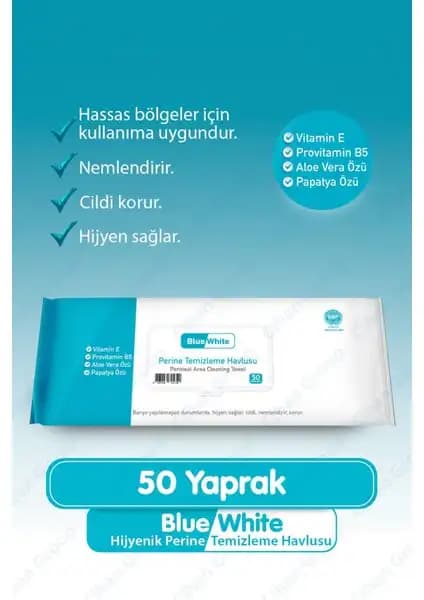 Blue White Hijyenik Perine Temizleme Havlusu: Günlük Hijyen ve Hasta Bakımı İçin Güvenilir Çözüm