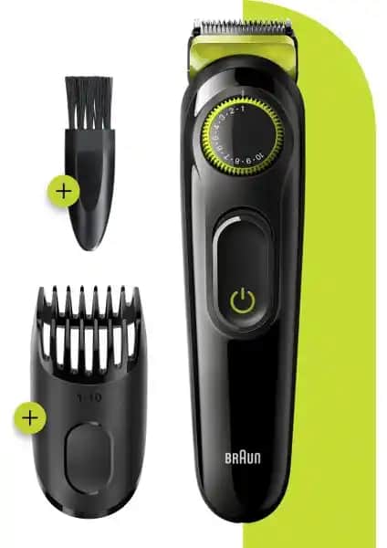 Braun BT 3221 Erkek Saç ve Sakal Şekillendirici: Çok Fonksiyonlu Kablosuz Bakım Cihazı