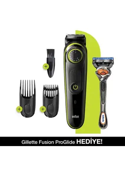 Braun BT 3241 Çok Fonksiyonlu Erkek Bakım Cihazı Şarjlı Sakal ve Saç Şekillendirici