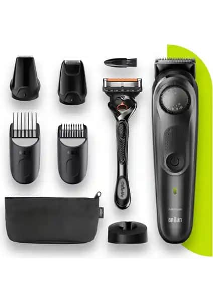 Braun BT 7340 Çok Fonksiyonlu Erkek Bakım Cihazı - Ayarlanabilir Tarak ve Uzun Pil Özellikleri