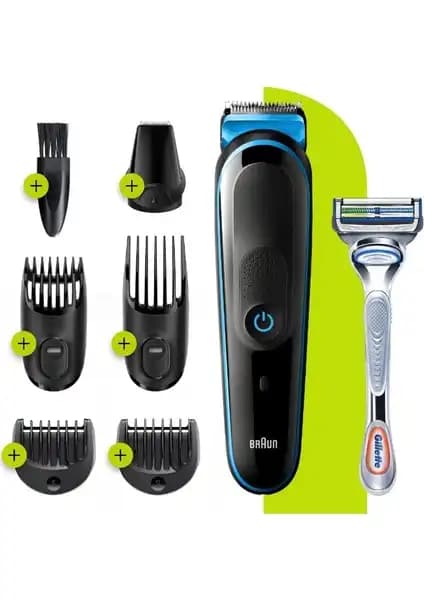 Braun MGK 3242 Erkek Bakım Seti: Çok Fonksiyonlu Kablosuz Tıraş ve Sakal Şekillendirme Cihazı