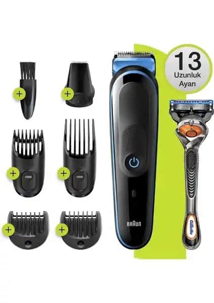Braun MGK 5245 Erkek Bakım Kiti: Çok Fonksiyonlu Kablosuz Tıraş ve Bakım Cihazı