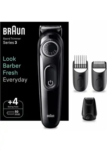 Braun Series 3 BT3420 Sakal Düzeltici: Çok Yönlü ve Kablosuz Erkek Bakım Cihazı