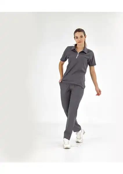 Çizgi Medikal Polo Lüks Likralı Takım Sağlık Çalışanları İçin Şık ve Rahat Tasarım