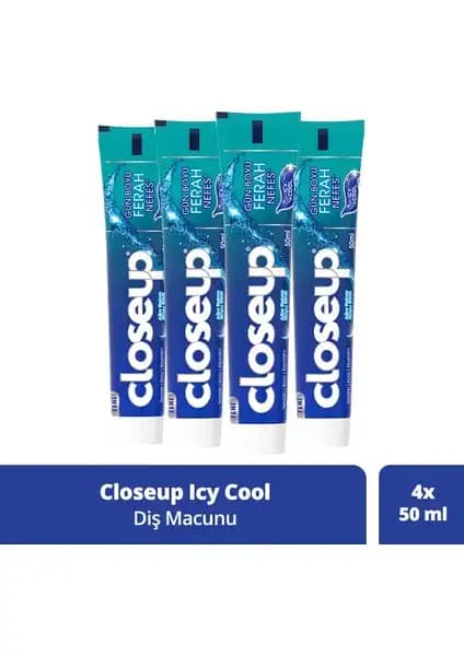 Close Up Diş Macunu Icy Cool Gün Boyu Ferah Bir Nefes ve Güçlü Ağız Bakımı Sağlar