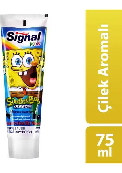 Çocuklar İçin Güvenli ve Eğlenceli Çilek Aromalı Sünger Bob Diş Macunu Özellikleri