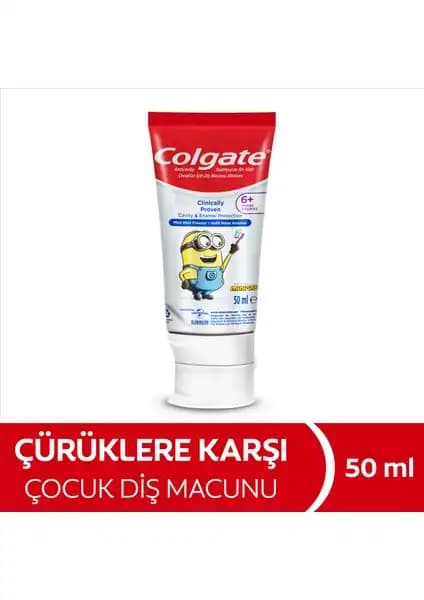 Çocuklar için güvenli ve etkili diş bakımı: Colgate Minions 6 yaş ve üzeri diş macunu