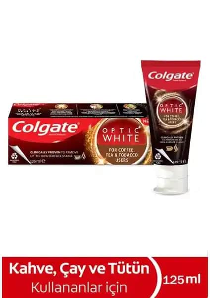 Colgate 125 ml Çay Kahve Sigara Beyazlatıcı Diş Macunu Günlük Ağız Bakımı İçin