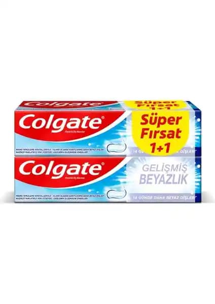Colgate Gelişmiş Beyazlık 50ml 1+1 Diş Beyazlatıcı ve Ağız Bakım Ürünü