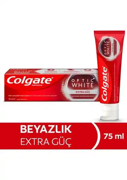 Colgate Optic White Extra Güç Diş Macunu Çay ve Kahve Lekelerine Karşı Etkili Beyazlık Sağlar