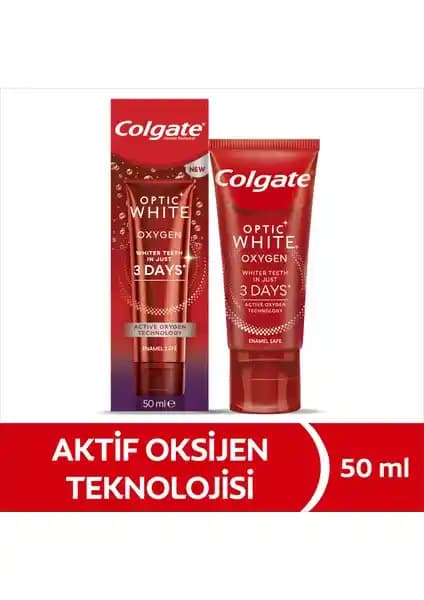 Colgate Optic White Oxygen Diş Macunu ile Hızlı ve Güvenilir Beyazlatma Çözümü